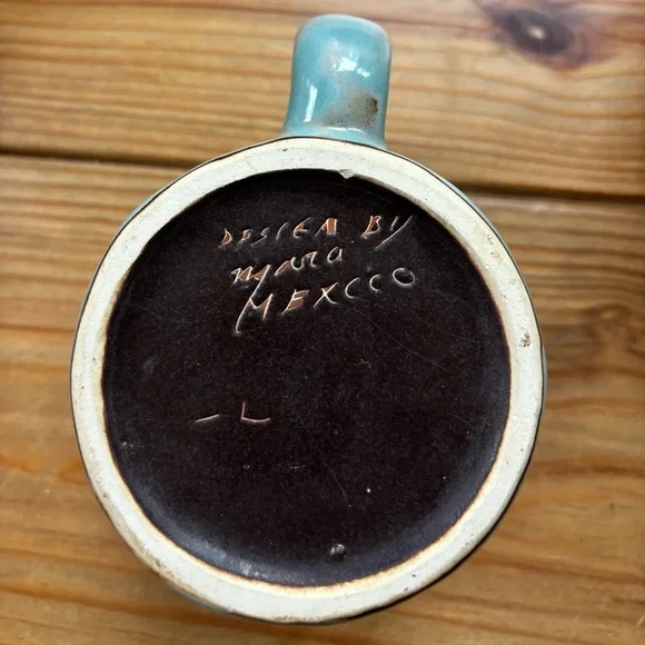 Mara Stoneware Mug Made in Mexico 16 oz - Picture 3 of 4